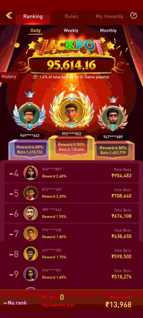 01Game App Jeckpot